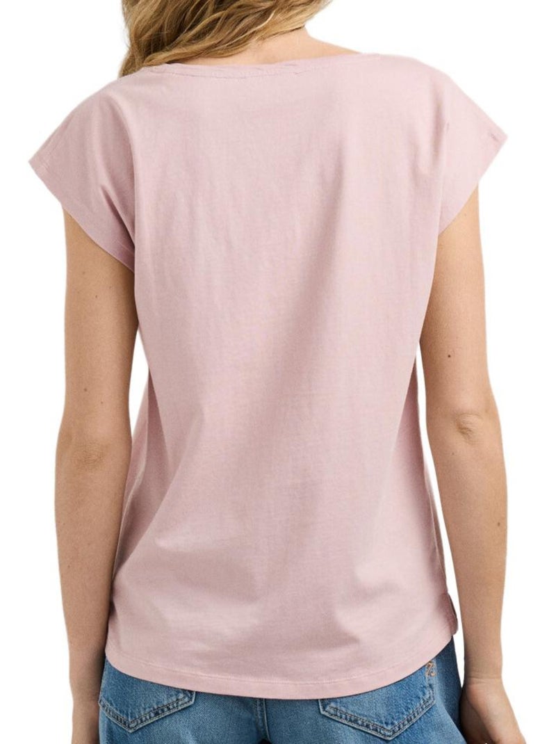 T-shirt rosa pastel pepe jeans cloe para mulher Rosa - Kiabi