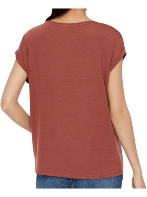 T-shirt Rosa Velho para Mulher Vero Moda Ava - Kiabi T-shirt Rosa Velho para Mulher Vero Moda Ava - Kiabi