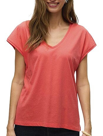 T-shirt Rosa Vero Moda Dubarry para Mulher