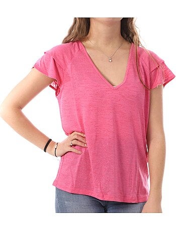T-shirt branca vero moda lina para mulher