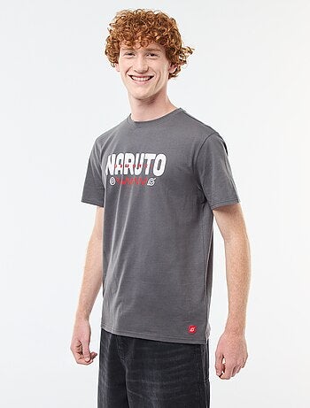 T-shirt 'Sahinler' 'Naruto' em algodão