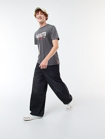 T-shirt 'Sahinler' 'Naruto' em algodão