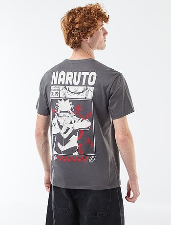 T-shirt 'Sahinler' 'Naruto' em algodão