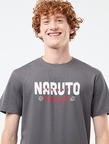 T-shirt 'Sahinler' 'Naruto' em algodão