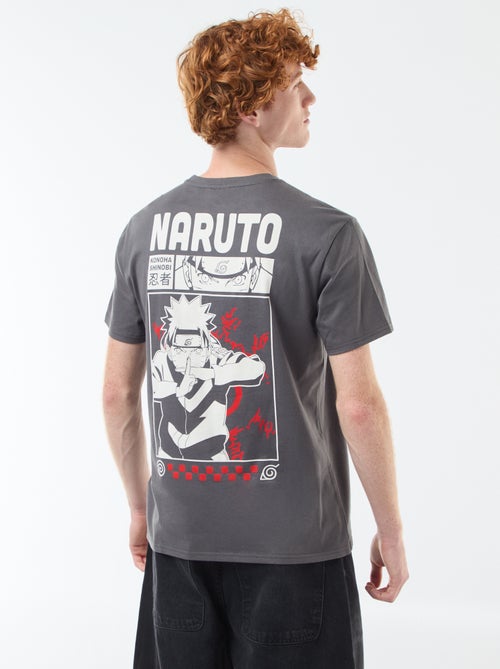 T-shirt 'Sahinler' 'Naruto' em algodão - Kiabi