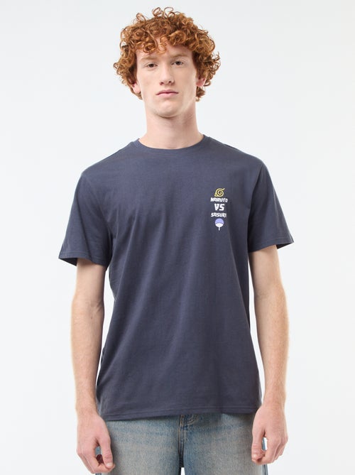 T-shirt 'Sahinler' 'Naruto Shipuden' em algodão - Kiabi