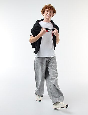 T-shirt Sahinler "Sakamoto days" em algodão