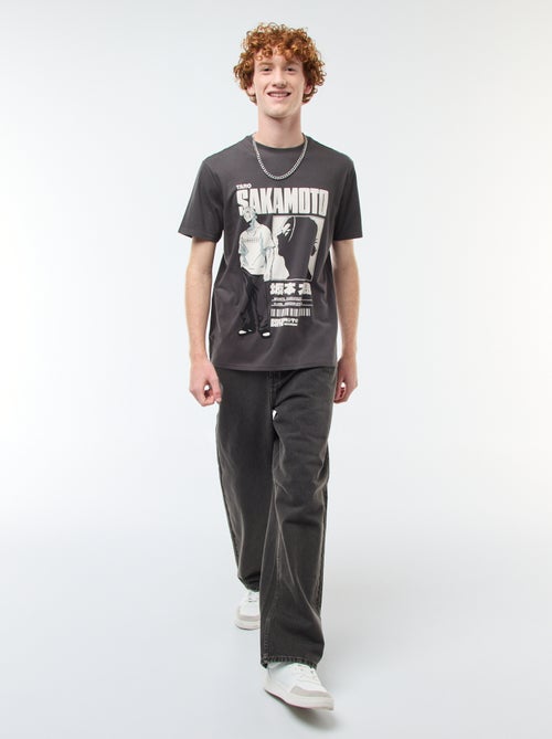 T-shirt Sahinler "Sakamoto days" em algodão - Kiabi