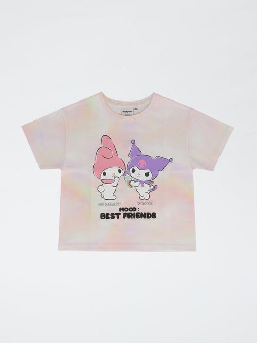 T-shirt 'Sanrio kuromi' de manga curta em algodão - Kiabi