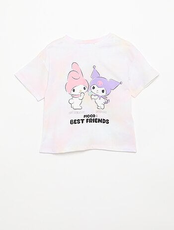 T-shirt 'Sanrio kuromi' de manga curta em algodão