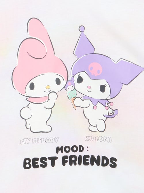 T-shirt 'Sanrio kuromi' de manga curta em algodão - Kiabi