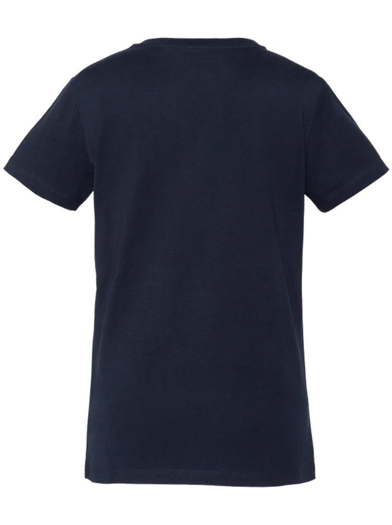 T-Shirt Schott Marine Bordada para Mulher Azul-marinho - Kiabi