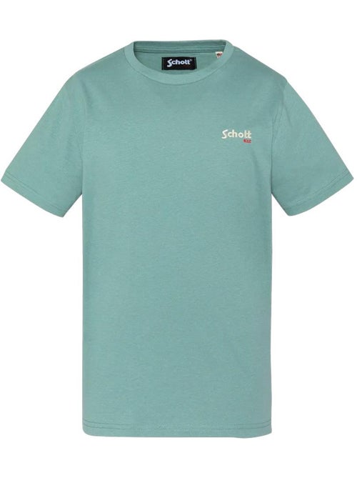 T-Shirt Schott RODE para Rapaz Verde/Azul - Kiabi T-Shirt Schott RODE para Rapaz Verde/Azul - Kiabi