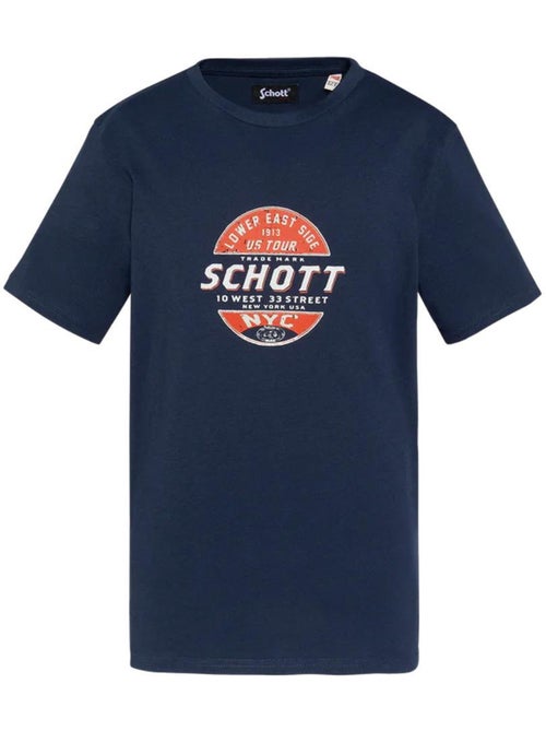 T-shirt Schott USTOUR para Rapaz Azul-Marinho - Kiabi T-shirt Schott USTOUR para Rapaz Azul-Marinho - Kiabi