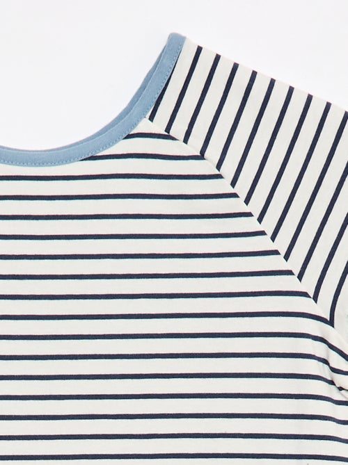 T-shirt sem lado definido e reversível de manga curta - Kiabi