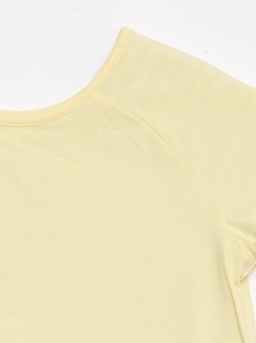 T-shirt sem lado definido e reversível de manga curta - Kiabi