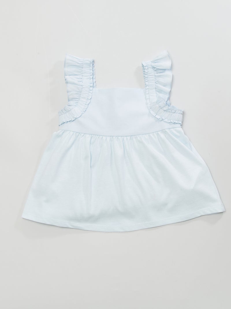T-shirt sem mangas AZUL - Kiabi