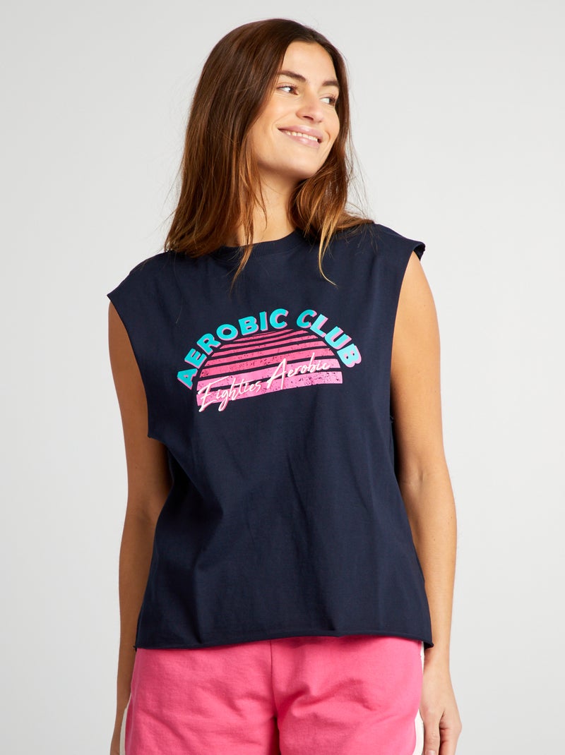 T-shirt sem mangas CINZA - Kiabi