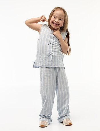 T-shirt sem mangas com nós fantasia - Fácil de Vestir