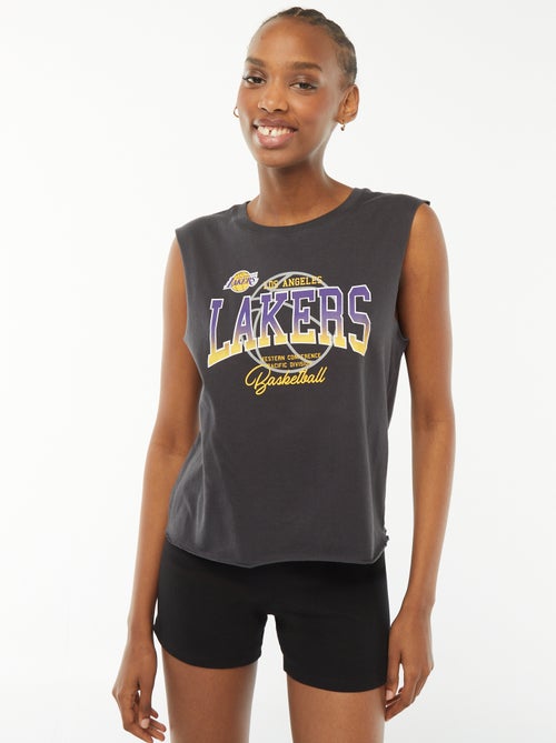 T-shirt sem mangas cropped 'Lakers' 'NBA' - Kiabi