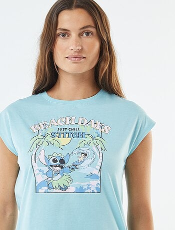 T-shirt sem mangas 'Disney' 'Stitch'