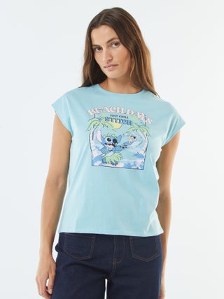 T-shirt sem mangas 'Disney' 'Stitch'