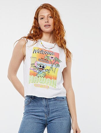 T-shirt sem mangas 'Disney' 'Stitch'