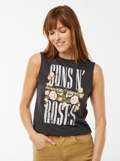 T-shirt sem mangas 'Guns N' Roses' - Kiabi