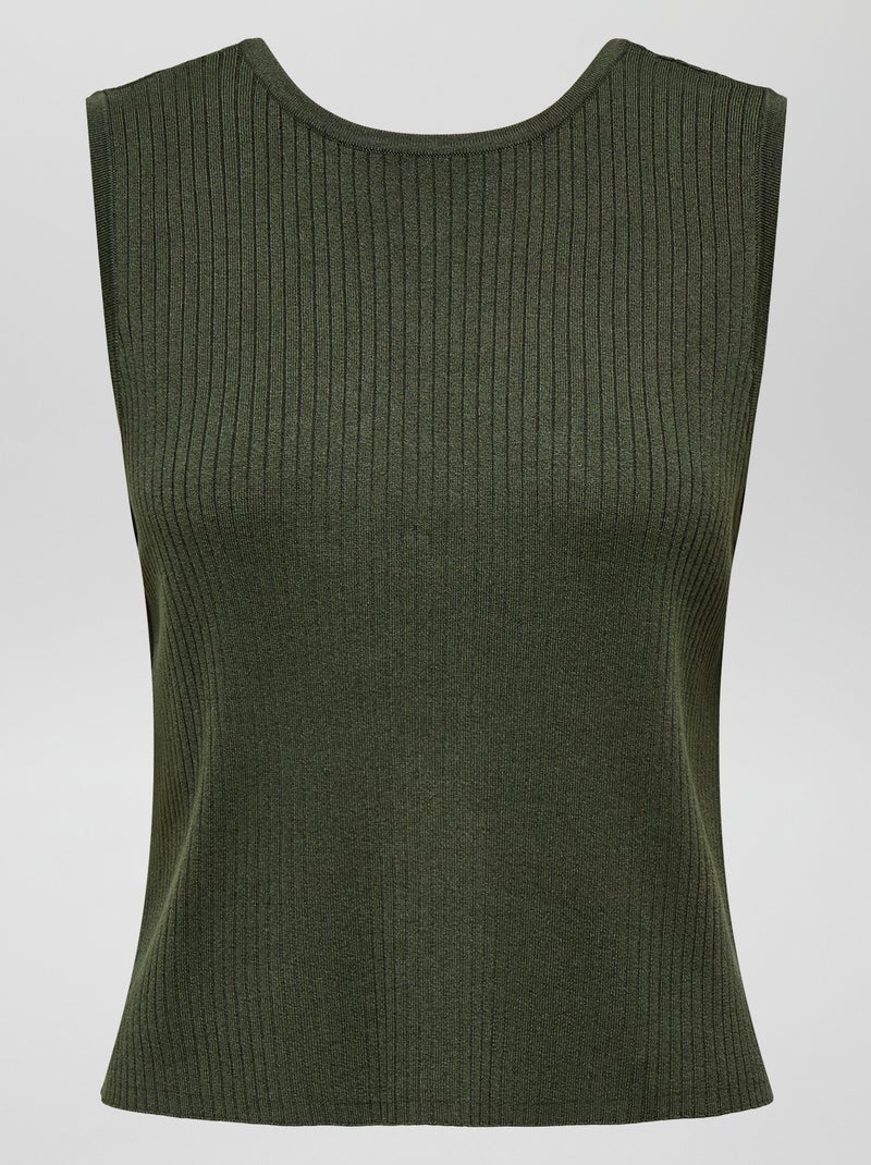 T-shirt sem mangas 'JDY' VERDE - Kiabi