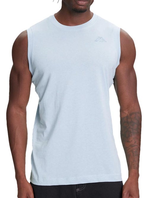 T-shirt sem mangas kappa cadwal azul para homem - Kiabi