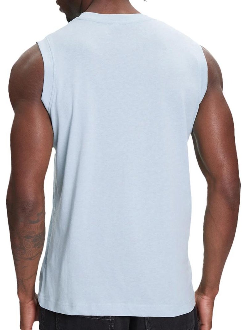 T-shirt sem mangas kappa cadwal azul para homem Azul claro - Kiabi
