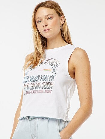 T-shirt sem mangas 'Pink Floyd'
