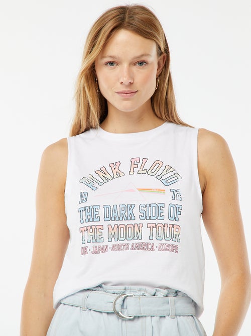 T-shirt sem mangas 'Pink Floyd' - Kiabi