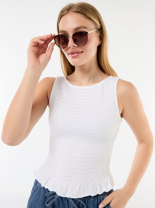 T-shirt sem mangas stretch - Kiabi