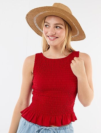 T-shirt sem mangas stretch