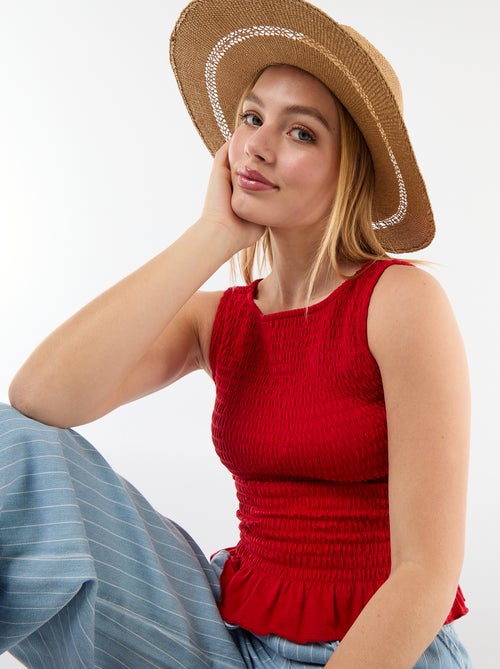 T-shirt sem mangas stretch - Kiabi