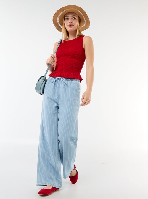 T-shirt sem mangas stretch - Kiabi