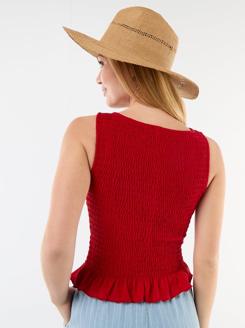 T-shirt sem mangas stretch - Kiabi