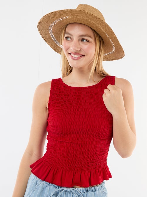 T-shirt sem mangas stretch - Kiabi