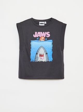T-shirt sem mangas 'Tubarão'