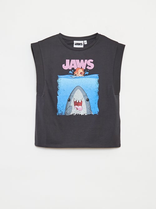 T-shirt sem mangas 'Tubarão' - Kiabi