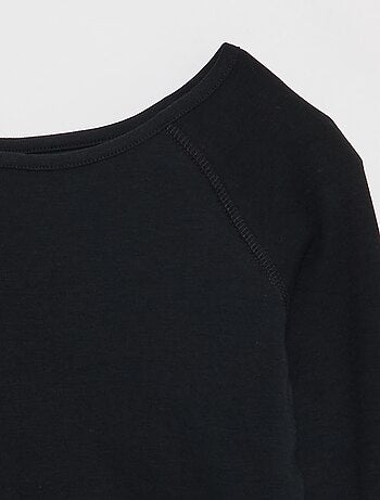 T-shirt sem sentido de manga comprida - coleção fácil de vestir