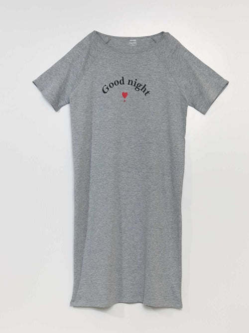 T-shirt semi-comprida com molas de pressão nos ombros - Fácil de Vestir - Kiabi T-shirt semi-comprida com molas de pressão nos ombros - Fácil de Vestir - Kiabi