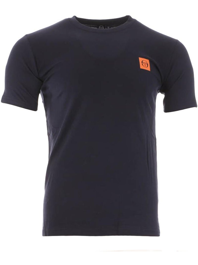 T-shirt sergio tacchini squared para homem azul-marinho/laranja Azul-marinho - Kiabi