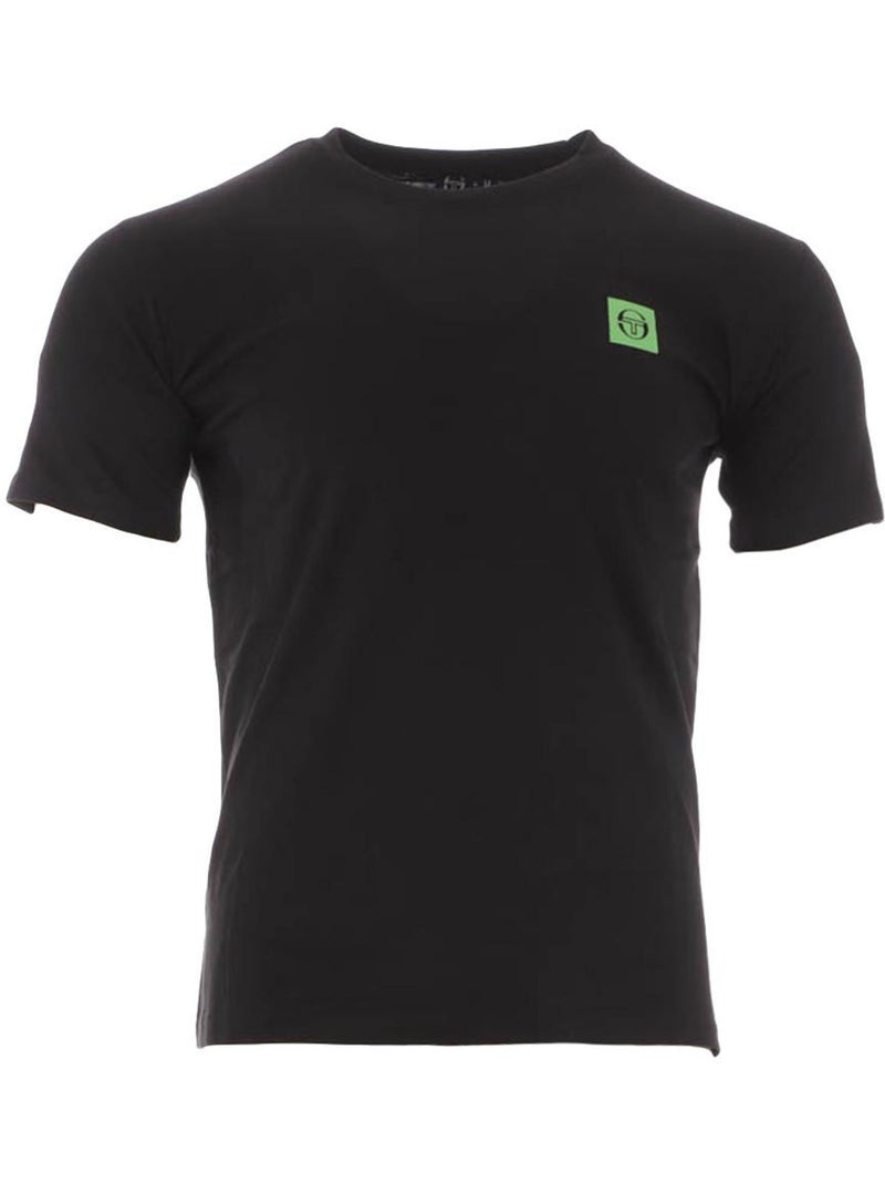 T-shirt Sergio Tacchini Squared para Homem Preto/Verde Preto - Kiabi