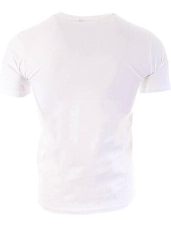 T-shirt Sergio Tacchini Stripe A para Homem Branco/Azul-Marinho