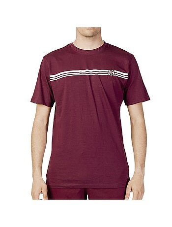T-shirt Sergio Tacchini Stripe B Bordô para Homem