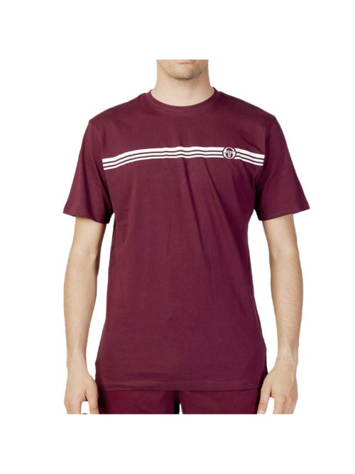 T-shirt Sergio Tacchini Stripe B Bordô para Homem - Kiabi T-shirt Sergio Tacchini Stripe B Bordô para Homem - Kiabi