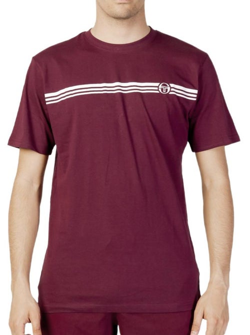 T-shirt Sergio Tacchini Stripe B Bordô para Homem - Kiabi T-shirt Sergio Tacchini Stripe B Bordô para Homem - Kiabi