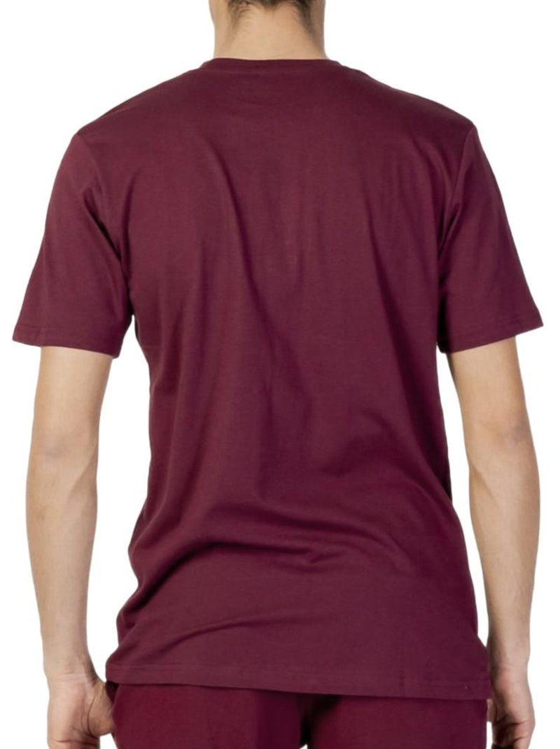 T-shirt Sergio Tacchini Stripe B Bordô para Homem Bordô - Kiabi